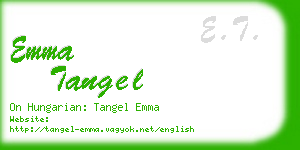 emma tangel business card